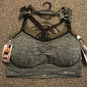 Set of 2 Daisy Fuentes Sports Bras